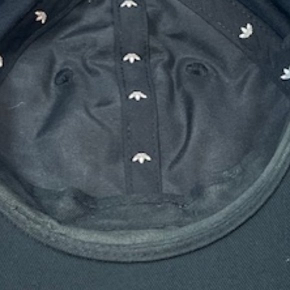 Black Velvet Adidas Cotton Gold Trefoil Embroidered Logo Adjustable Cap Hat - Picture 11 of 12